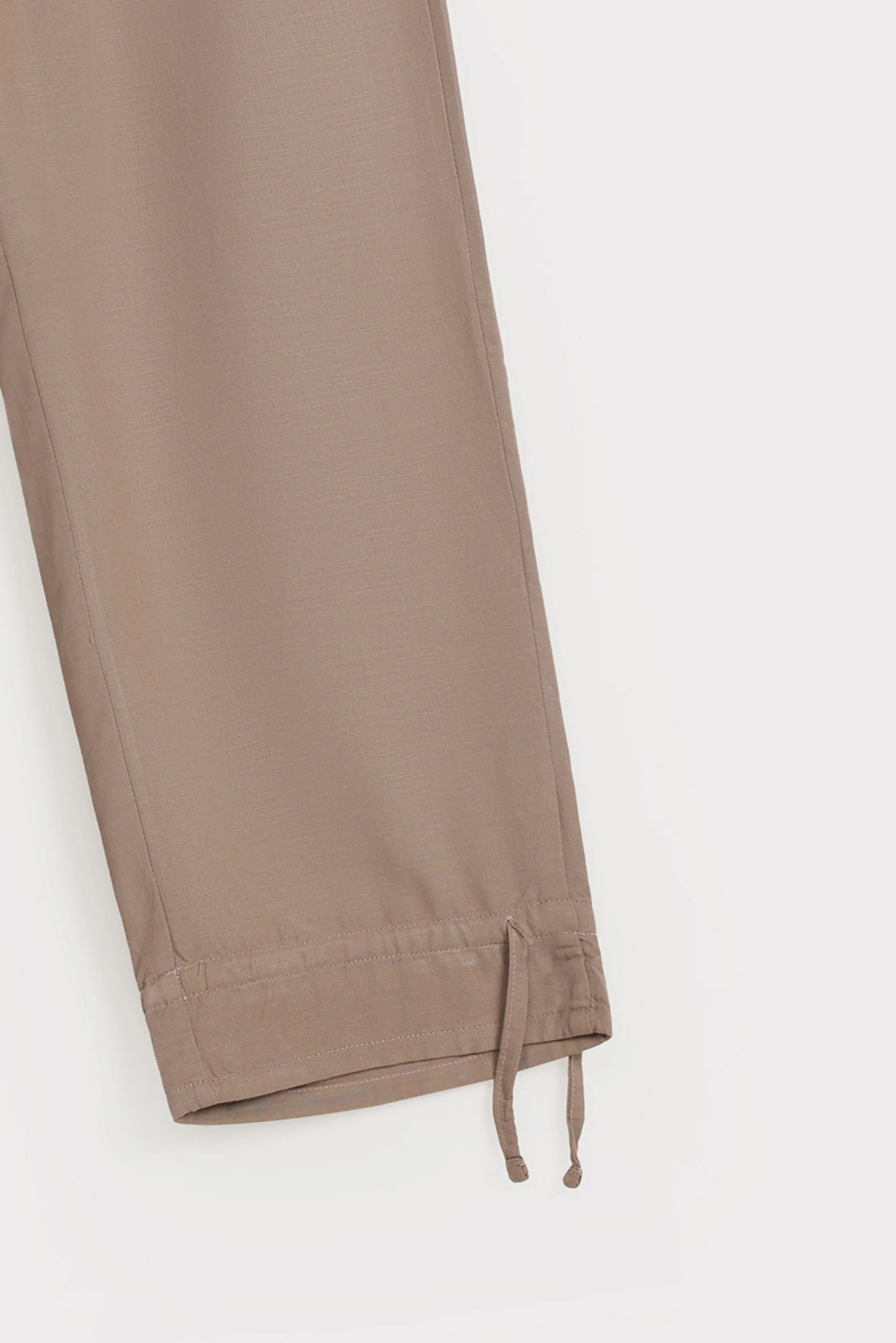 LINEN TROUSERS WITH CUFFED HEM